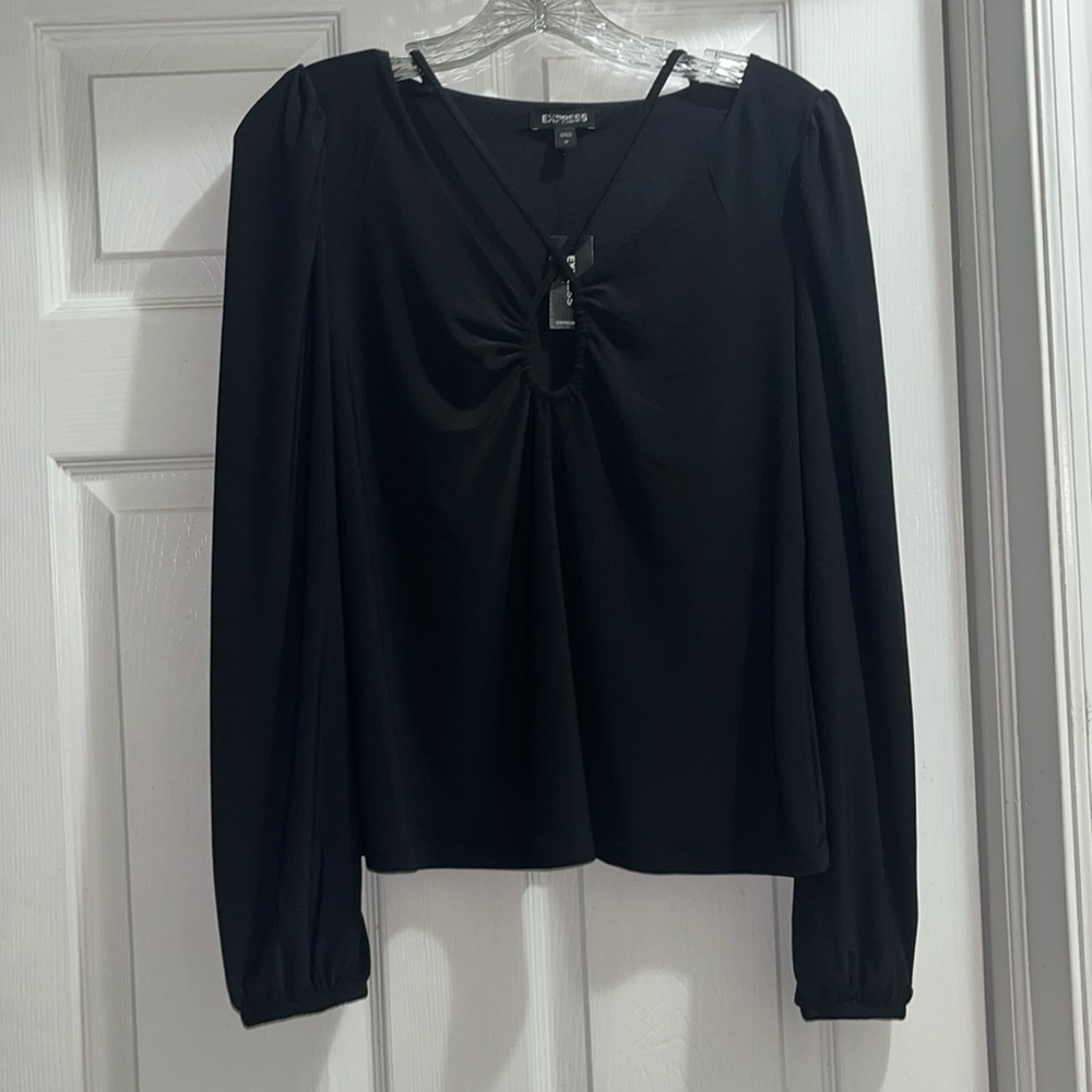 EXPRESS BLACK MEDIUM BLOUSE